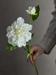 Bloomingville Umelá kvetina Dahlia White 63 cm