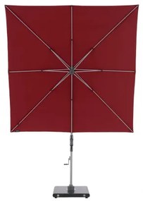 Knirps Knirps 275 x 275 cm - slnečník s bočnou tyčou : Farba slnečníka - bordó (vínová)