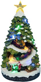 Vianočná scénka s osvetlením a melódiou – stromček BestBerg BBXS-323 / 22,2 x 21 x 38,3 cm