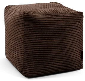 Tmavohnedý menčestrový sedací vak Up! MooG – SLOWDOWN