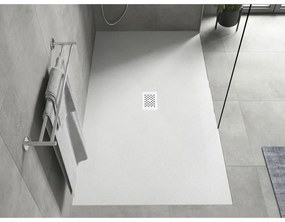 Mexen Hugo, obdĺžniková sprchová vanička SMC 200 x 100 cm, biela, biela krytka, 42101020-W