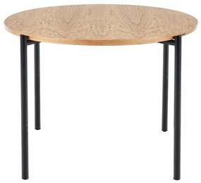 Stôl Morgan 120 Mdf/Oceľ – Dub Zlatá/Čierna