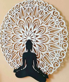 SENTOP | Mandala 3D obraz na stenu Buddha mandala farebné prevedenie I SENTOP PR0362 3D Paywood