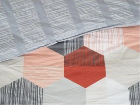 Obliečky z Renforcé bavlny HONEY COMB sivé Rozmer obliečky: 70 x 90 cm | 140 x 200 cm