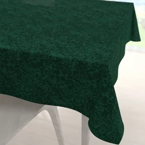 Biante Veľký teflónový štvorcový obrus TF-035 Venezia smaragdovo zelený 150x150 cm