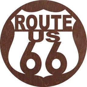 SENTOP | Drevený znak Route 66 – Dekorácia do interiéru | SENTOP PR0411