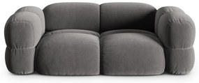 Sivá zamatová pohovka 210 cm Loretto – Cosmopolitan Design