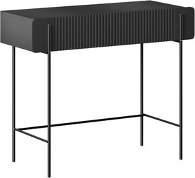 Toaletný stolík Malmi 100 cm - čierny mat / čierna