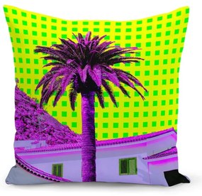 Vankúš s výplňou Kate Louise Neo Palm, 43 x 43 cm