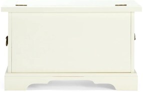 furniture-nabytek.cz - Masívna truhlica Catana z borovice a MDF, lakovaná, biela – 80×44×50 cm