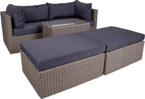 Záhradný set Riveria (sivá). Akcia -15%. Vlastná spoľahlivá doprava až k Vám domov. 1147450