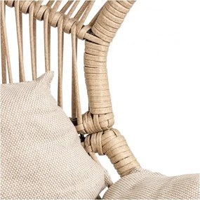 MI Ratanové kreslo HOLAND béž (LM)