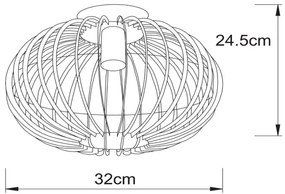 Lucide 78199/01/30 - Prisadený luster REDA 1xE27/40W/230V
