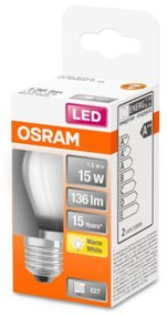 OSRAM Classic P LED žiarovka E27 1,5W 2 700K matná