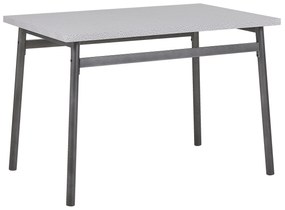 Jedálenská súprava stola a 4 stoličiek sivá/čierna VELDEN Beliani