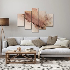 Obraz - Zlaté trblietky (150x105 cm)