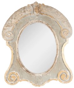 Nástenné drevené vintage zrkadlo French - 69*3*84 cm