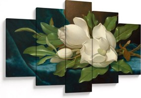 Obraz - Martin Johnson Heade, Giant Magnolias on a Blue Velvet Cloth, reprodukcia (150x105 cm)