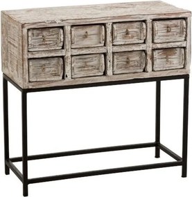 Drevená komoda z recyklovaného dreva so zásuvkami Ibiza - 73 * 34 * 75cm