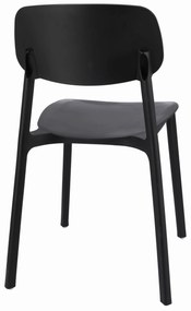 Dekorstudio Plastová stolička LARA čierna