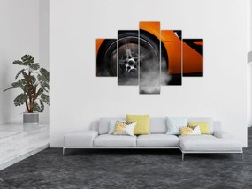 Obraz - Oranžový športiak (150x105 cm)