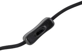 Moderná stolná lampa čierna bez tienidla - Simplo