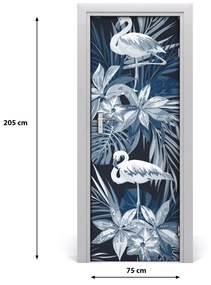Samolepiace fototapety na dvere Kvety a Fleminga 75x205 cm