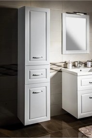 Biela kúpeľňová skrinka 40x184 cm Favolo – Sapho