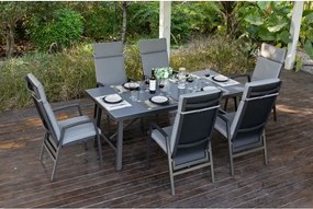 Jedálenská súprava ARCTIC antracit, 6+1