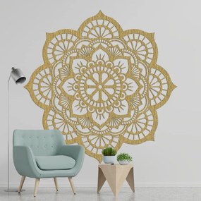 Drevená dekorácia na stenu mandala symbolika lotosový kvet I SENTOP PR0204