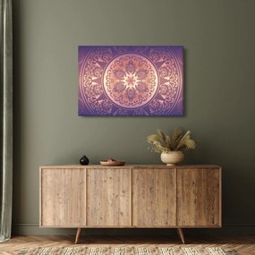 Obraz - Mandala na fialovom gradiente (90x60 cm)