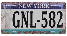 Ceduľa značka New York GNL-582