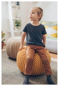 Pieskovohnedý puf na sedenie Bonami Essentials Jagger
