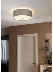 Eglo 55277 - Stropné svietidlo PASTERI 3xE27/25W/230V pr. 47,5 cm sivá