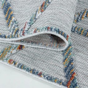 Šnúrkový koberec Bahama 3D romby multicolor