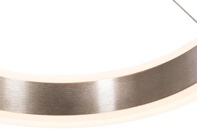 Oceľové závesné svietidlo okrúhle vrátane LED 3-stupňové stmievateľné 3-svetlo - Lyani