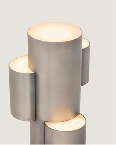 Kovová LED stmievateľná stolová lampa v striebornej farbe (výška 26,5 cm) Adrina – Kave Home