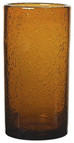 Ferm Living Pohár na vodu z recyklovaného skla Oli Amber 220 ml