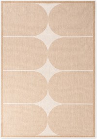 NORTHRUGS, Kusový koberec Duet Bowen 106245 Beige/White - na von aj na doma, 120x170, béžová, chodba / predsieň