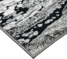 Koberec Miami Plus 0303 sivý – obdĺžnikový vzorovaný koberec Rozmer: 60x100 cm
