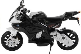LEAN CARS Elektrická motorka pre deti BMW S1000RR čierna trojkolesová