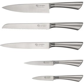 WELLHOX 6 dielna sada nožov v štýlovom drevenom stojane