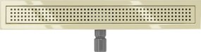 Mexen Flat M08 nerezový sprchový žľab  70 cm, zlatá, 1525070-15