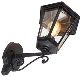 Klasická vonkajšia nástenná lampa čierna IP44 - Havana Up
