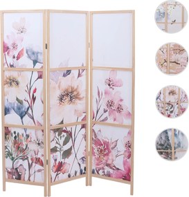 Paraván HWC-O70, deliaca stena 170 × 137 cm - kvety