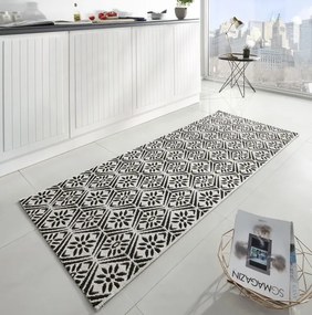 Koberec / Behúň Soho Creation čierny / krémový