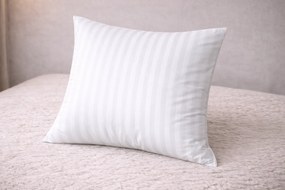 INTERMEDIC SK Obliečka na vankúš damašek biela 40x40 – hotelový prúžok