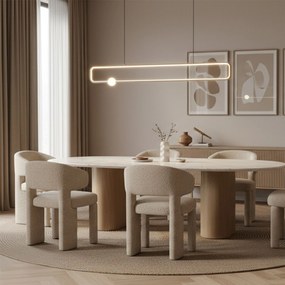 Toolight Toolight, LED závesné osvetlenie, 35W, 4000K, 1500lm, G123-CP, čierna-biela, OSW-02615