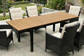 Rozkladací záhradný stôl Canto 160-260 cm dub pre dokonalé rodinné posedenie