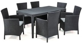 InternetovaZahrada - Záhradná zostava MODERN CRAZY 1+6 grafit